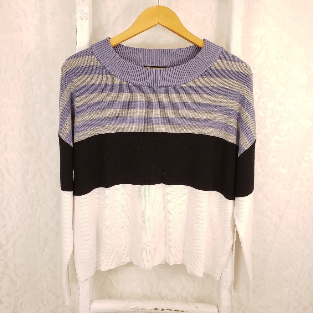Colorblock Striped Sweater